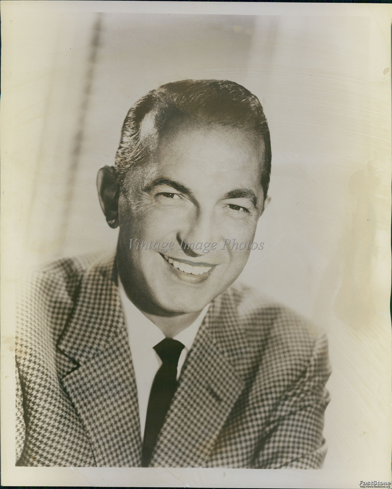 1961 Percy Faith Portrait Smiling Man Suit Historic Original Vintage Photo 8x10