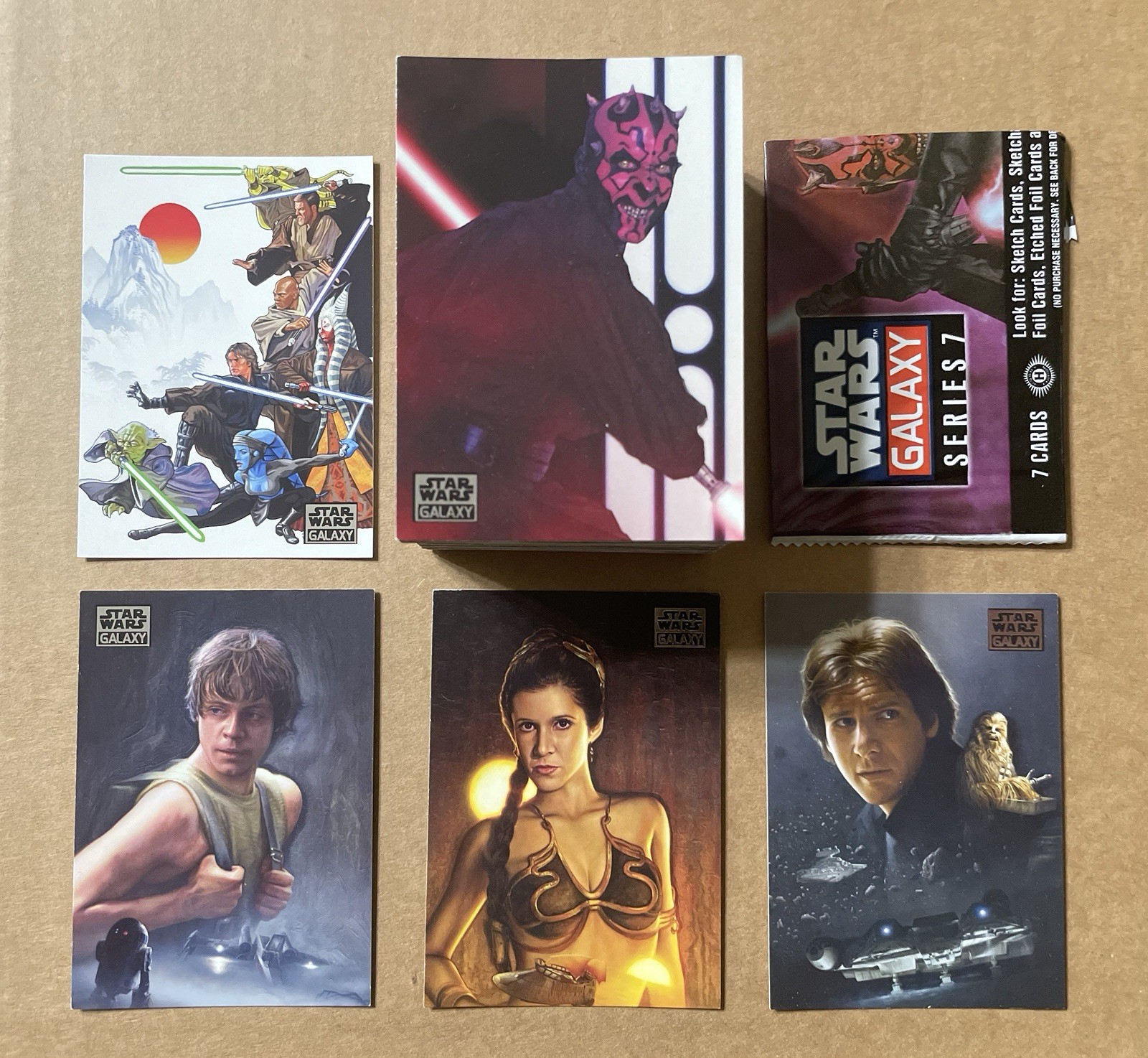 2012 Star Wars Galaxy: Series 7 (Topps) COMPLETE CARD SET of 110 cards 1-110