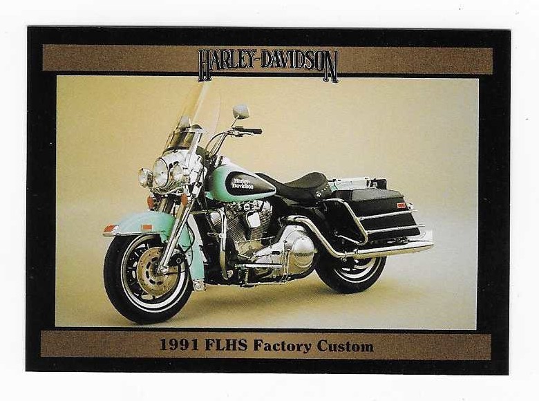 1992 Collect-A-Card Harley-Davidson 1991 FLHS Factory Custom Series 2 #177