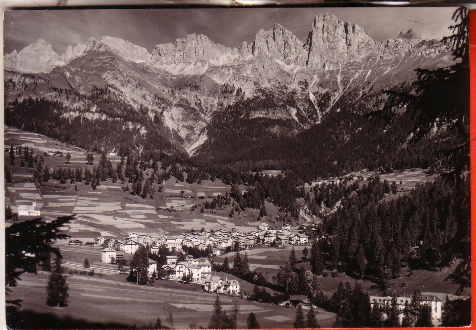 POSTCARD CAVIOLA B/W TRAVELLED 1953 PANORAMA OCC