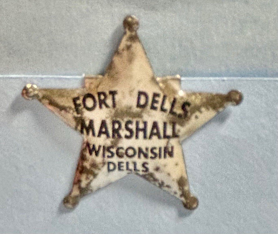 Vintage Marshall’ Badge  Fort Dells Park in Wisconsin Dells Star  Shaped