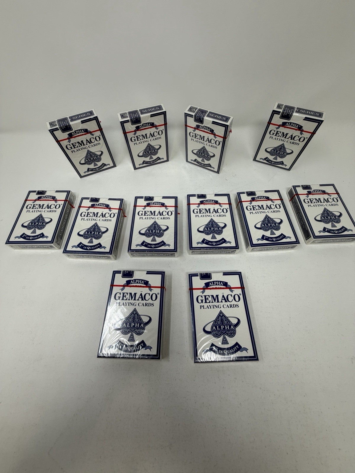 Lot Of 12 Vintage GEMACO Alpha Series SEALED Deck Playing Cards Lot Of 12 Vintage GEMACO Alpha Series SEALED Deck Playing Cards