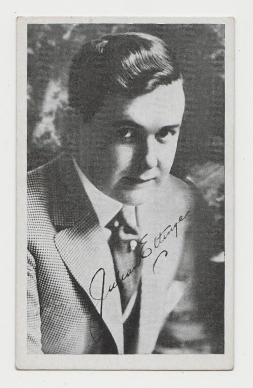 Julian Eltinge circa 1917-1921 Kromo Gravure Trading Card - Silent Film Star
