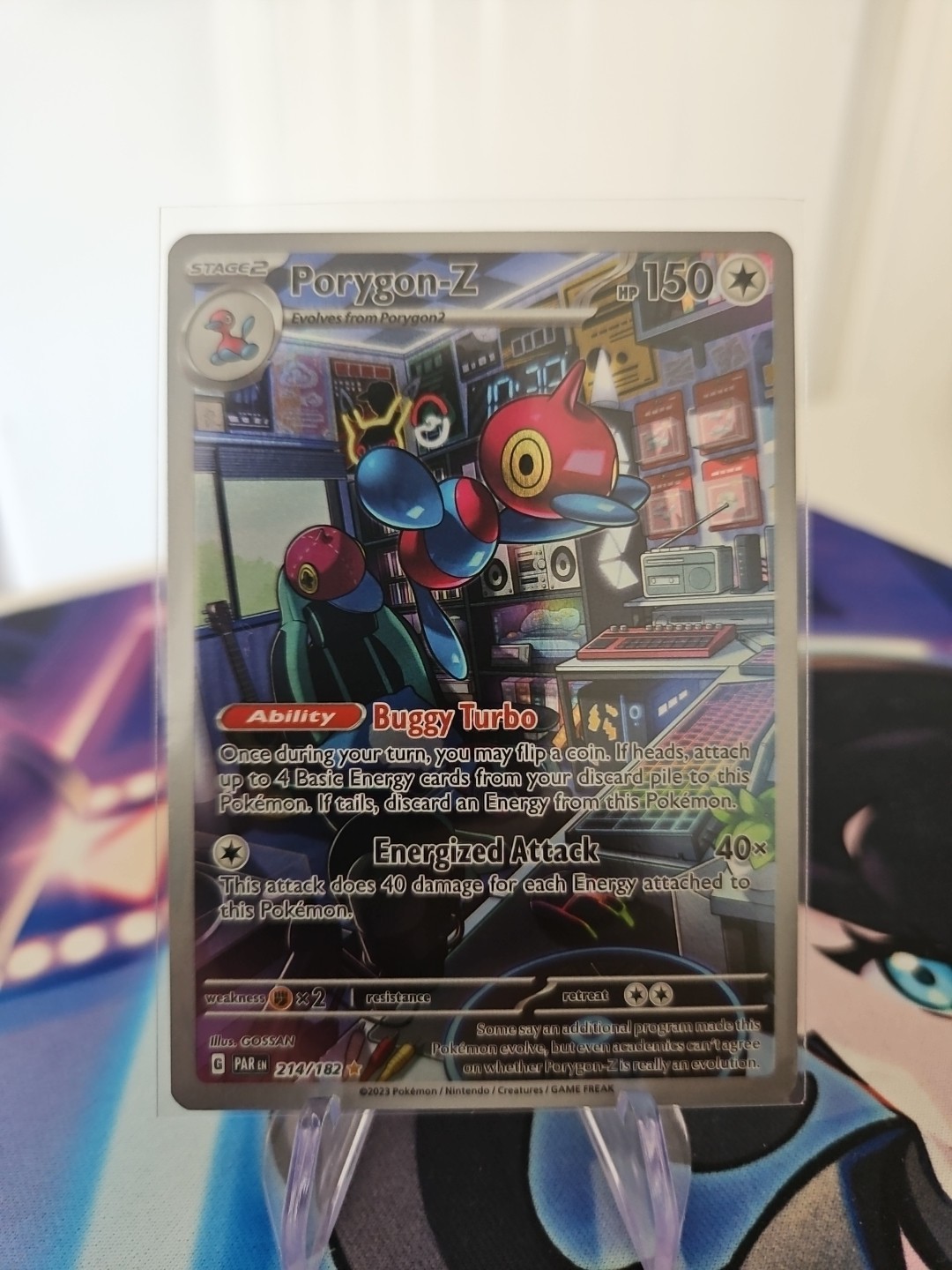 Pokemon Porygon-Z 214/182 Sv04: Paradox Rift Holo MINT 