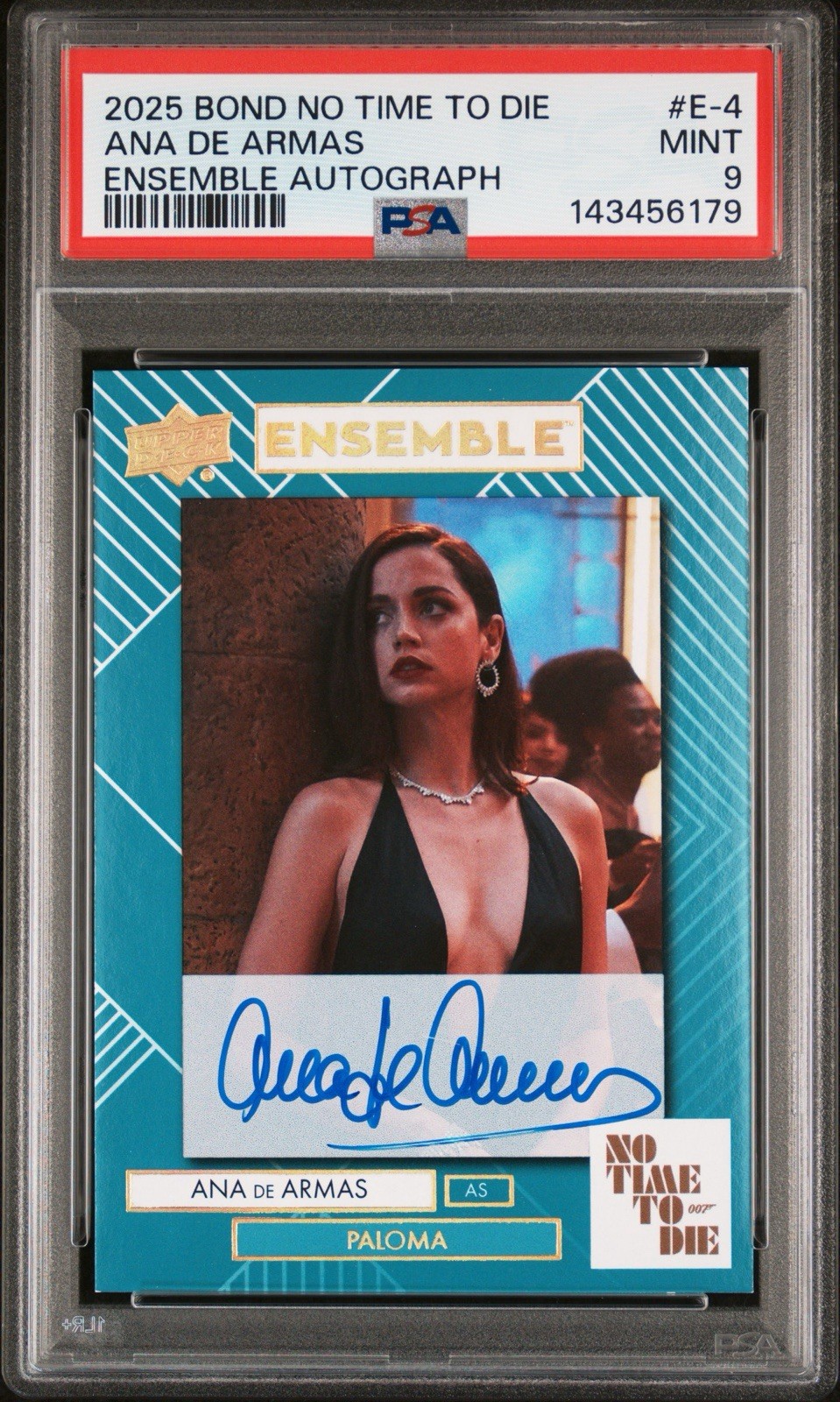 2025 James Bond No Time To Die Ana De Armas as Paloma Auto PSA 9 #E-4 POP 1