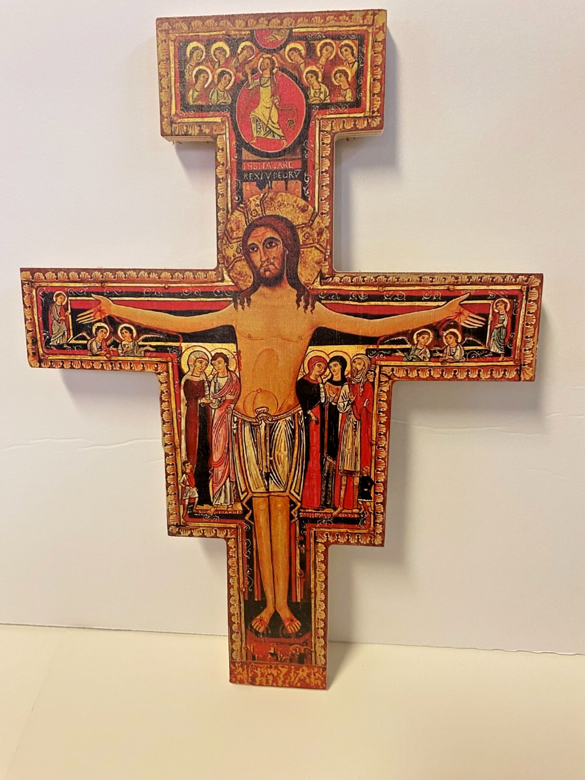 San Damiano Wood 10\' Crucifix, New #AB-136