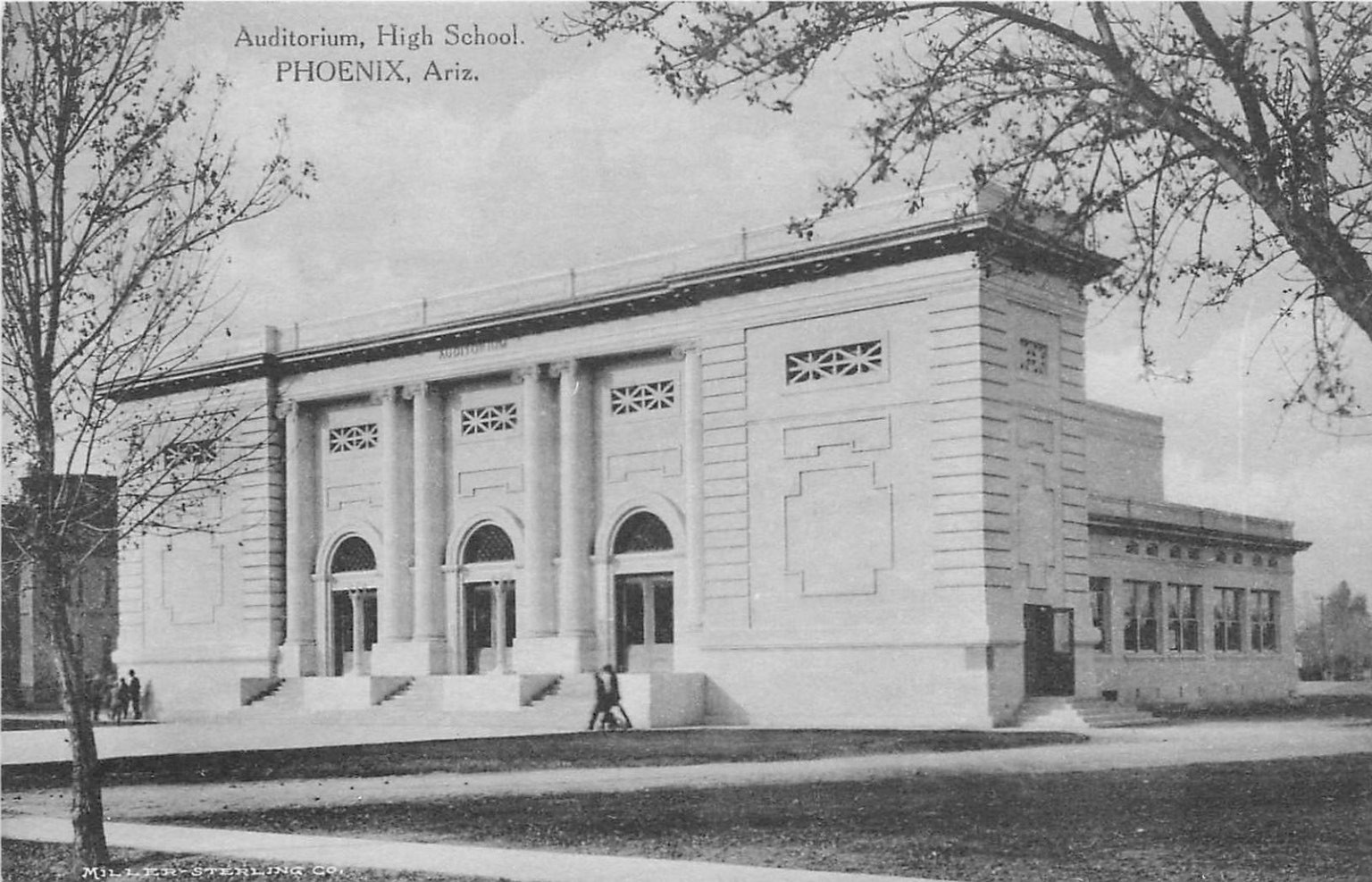 Vintage Phoenix AZ High School Auditorium Postcard Miller-Sterling Co. c. 1910s Vintage Phoenix AZ High School Auditorium Postcard Miller-Sterling Co. c. 1910s