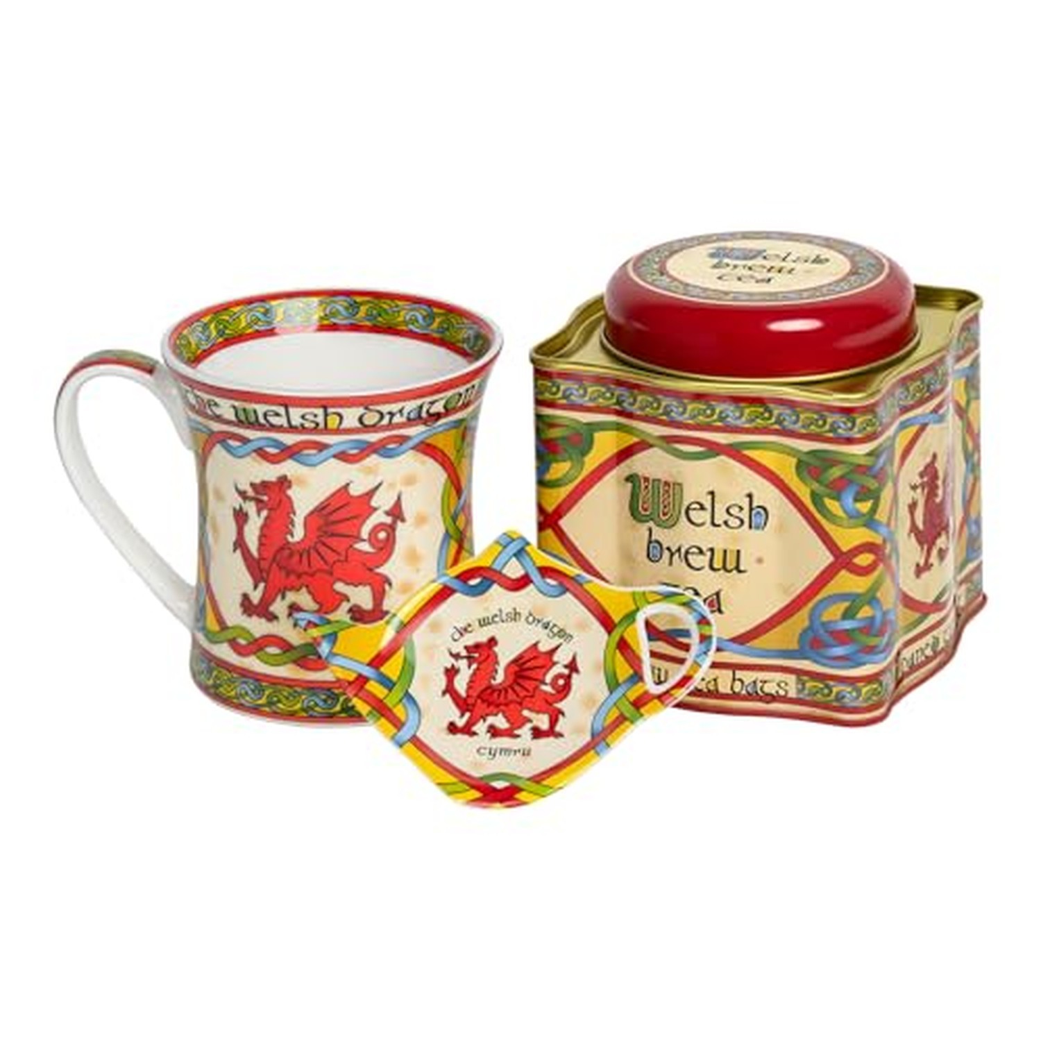 Royal Tara Set of 3 Scottish Welsh Dragon Tea Set of Welsh Brew Tea - Dragon ...