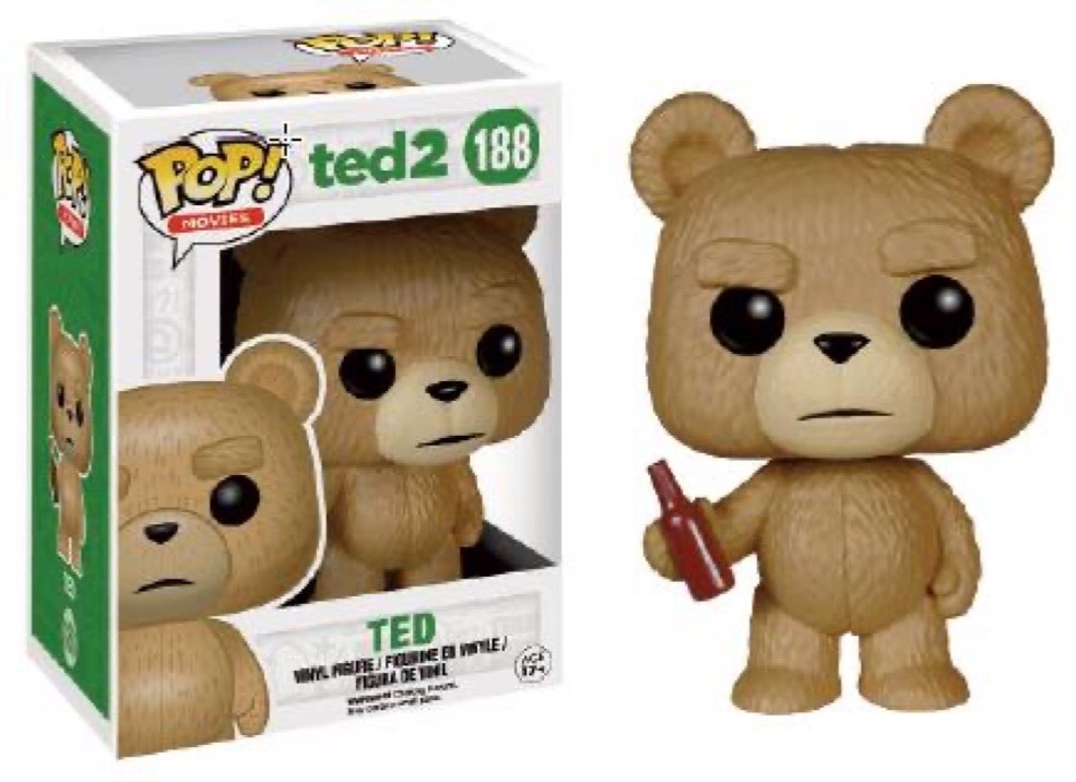 š„Funko Pop Movies: Ted 2 - TED W/BEER (BROWN) #188 VAULTED PROTECTORš„ š„Funko Pop Movies: Ted 2 - TED W/BEER (BROWN) #188 VAULTED PROTECTORš„