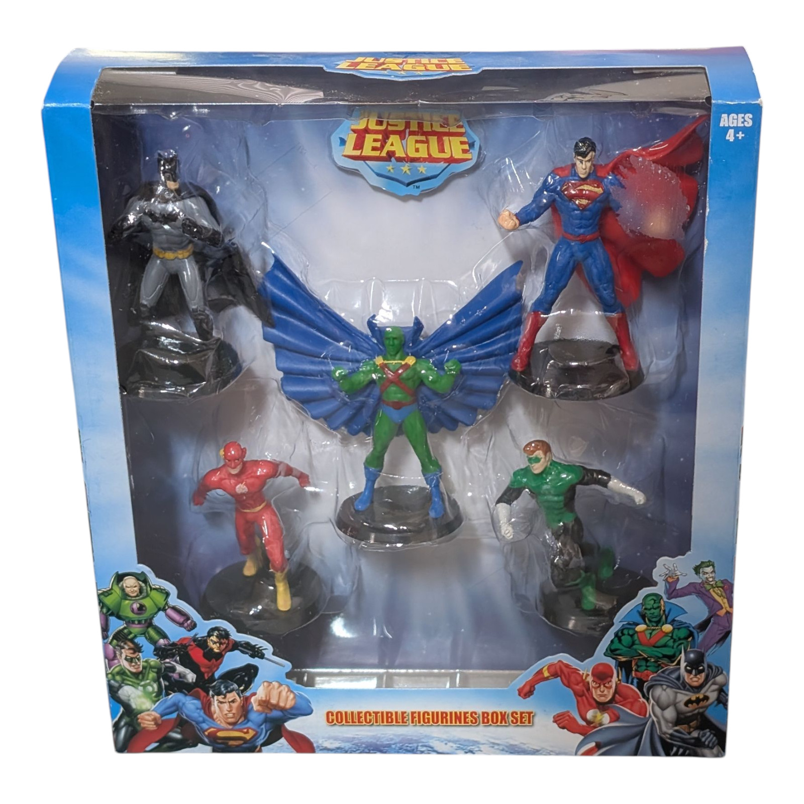 Justice League Collectible Figurines Box Set Batman Superman Green Lantern Justice League Collectible Figurines Box Set Batman Superman Green Lantern