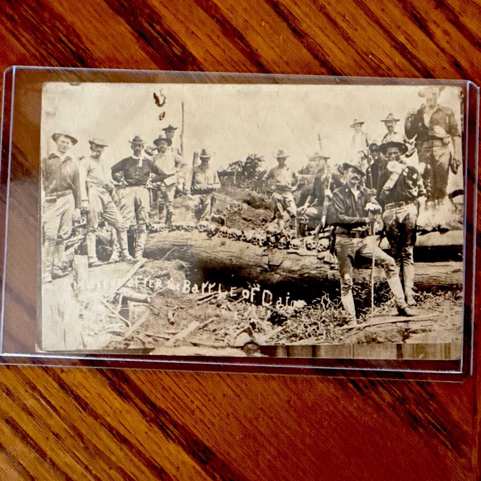 RPPC Philippine-American War Postcard Battle of Bud Dajo Aftermath 1906 Military