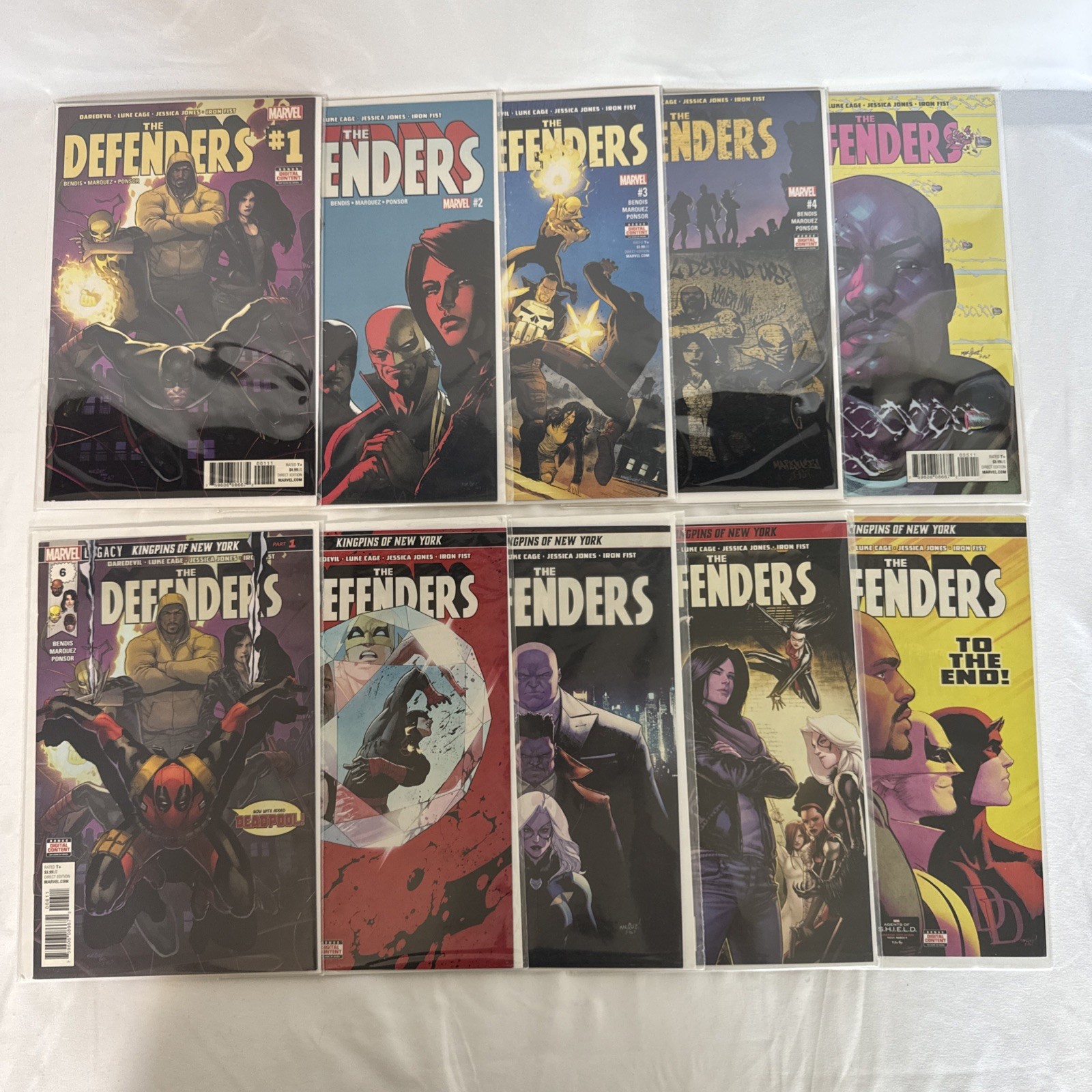 The Defenders # 1-10 Marvel Comic Book Lot Complete Set Bendis 2017