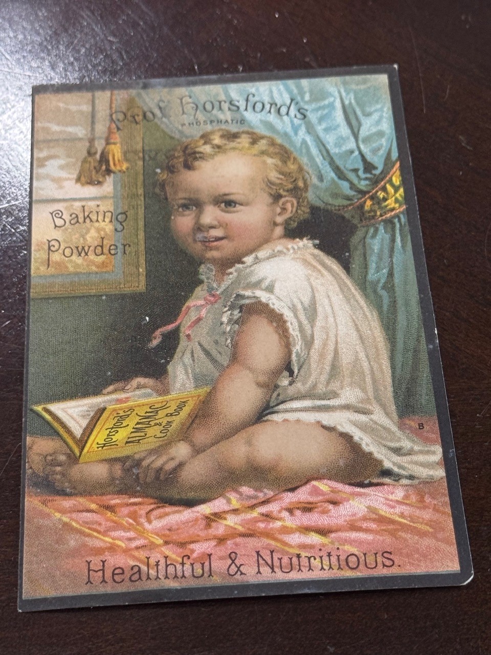 D-019 Victorian Trade Card Prof. Horsford\'s Phosphatic Baking Powder 1880s D-019 Victorian Trade Card Prof. Horsford\'s Phosphatic Baking Powder 1880s