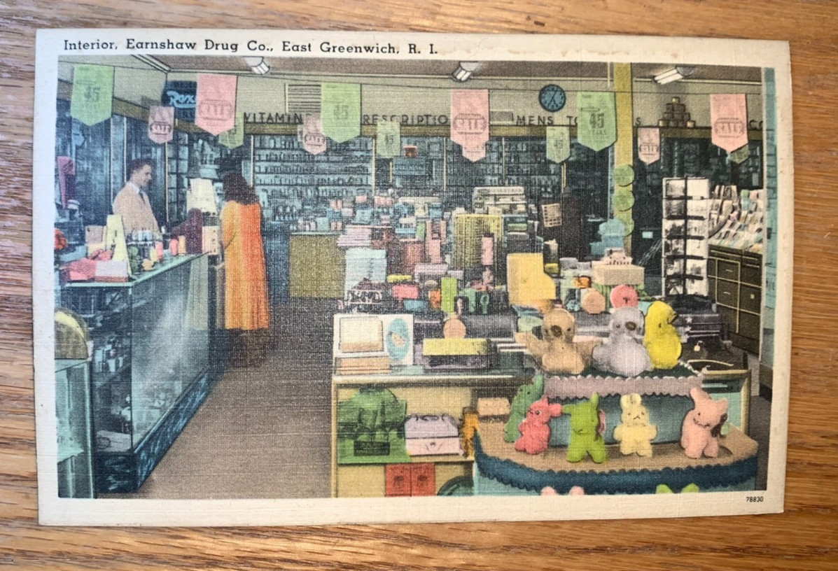 1940\'s East Greenwich RI Linen Postcards - 4 Different - You Pick