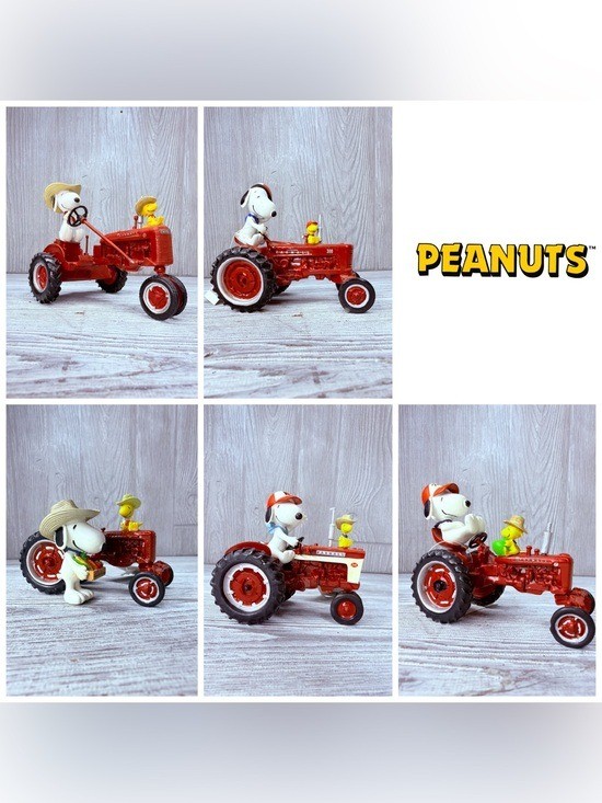 5 Snoopy\'s Fun On The Farm With Farmall peanuts figurine statue collectibles