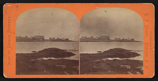 Star Island, looking from Smuttynose Island  Old Historic Photo