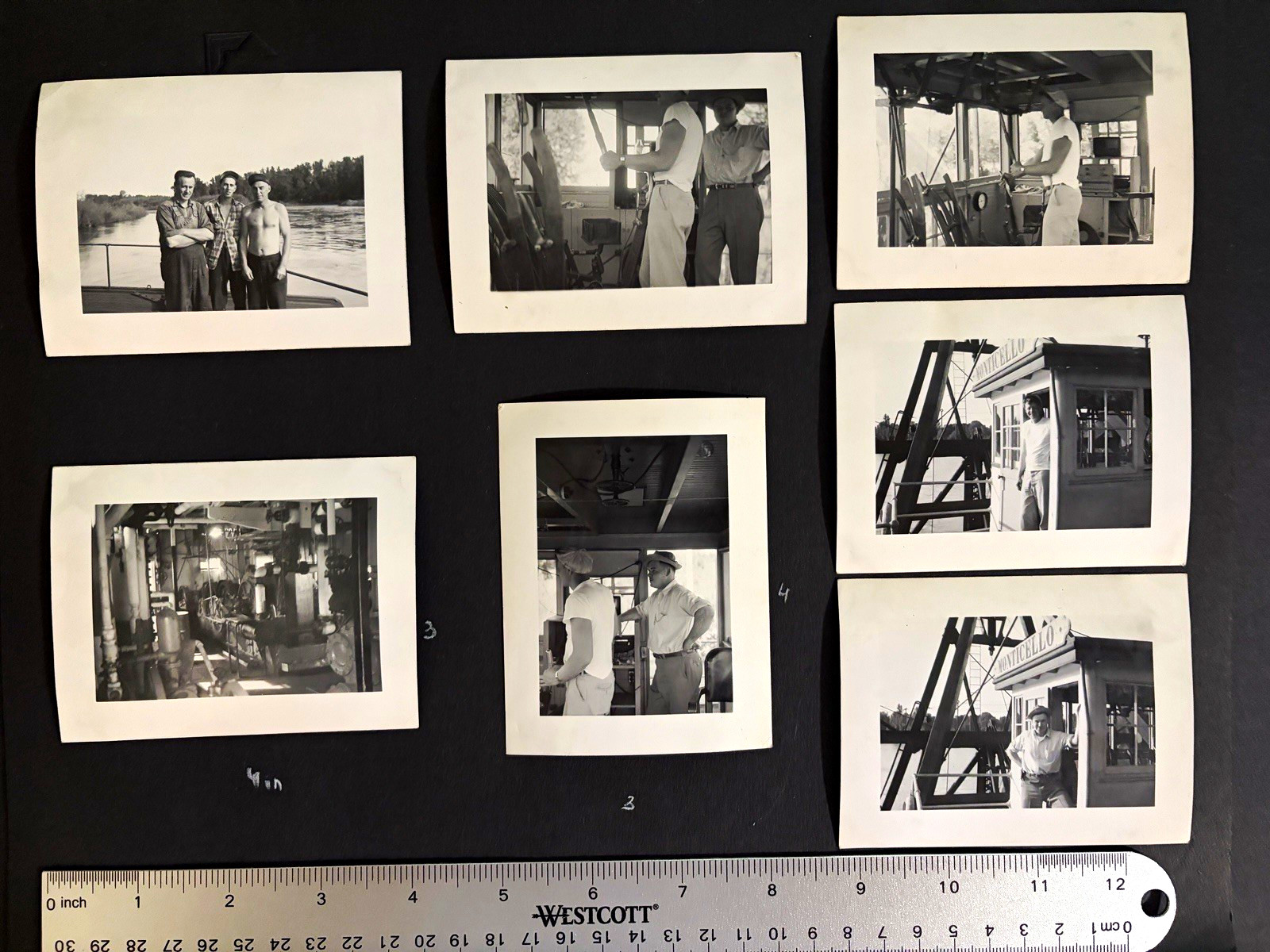 Vintage 1950 Willamette River Tugboat Photo Lot (14) GB Abdill Collection
