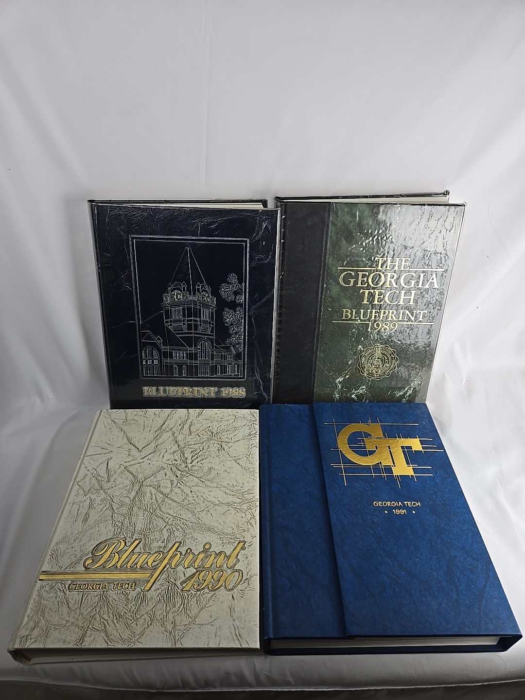 Vintage 1988, 1989, 1990, 1991 Georgia Tech University Year Book - The Blueprint