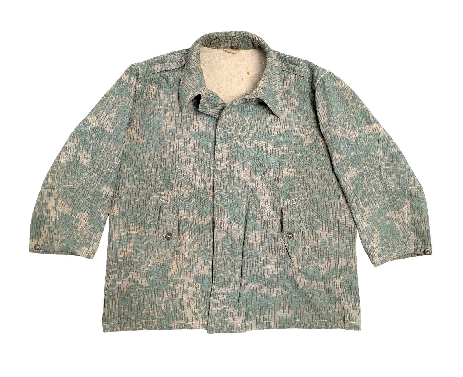 Vintage Czech vz.60 Needles Rain Camo Weathered Field Jacket Vintage Czech vz.60 Needles Rain Camo Weathered Field Jacket