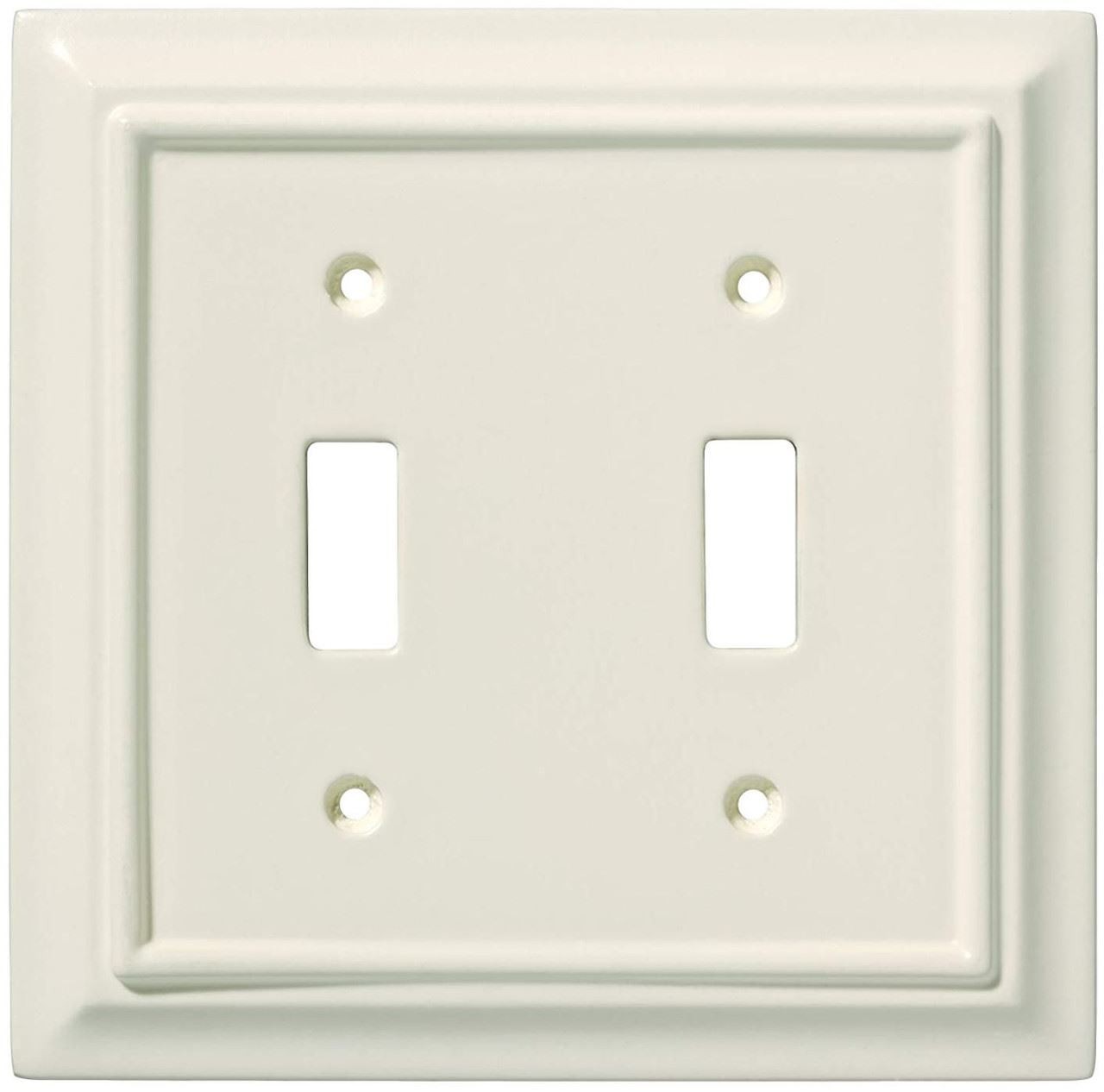 (As-Is) Brainerd - Wood Architectural Double Switch Wall Plate (As-Is) Brainerd - Wood Architectural Double Switch Wall Plate