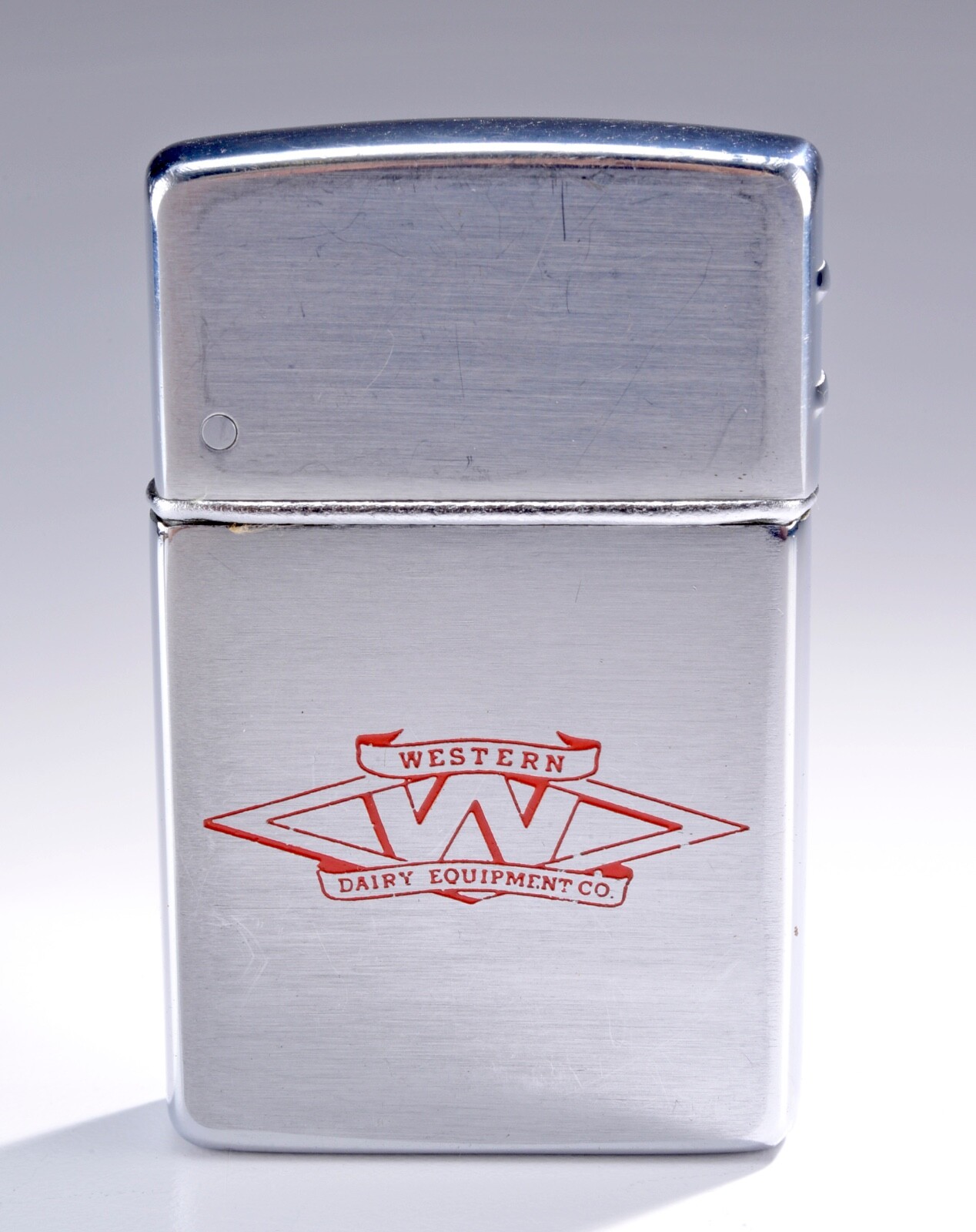 Vintage 1950's Wind Master Advertising Lighter Western Dairy Equipment Co.