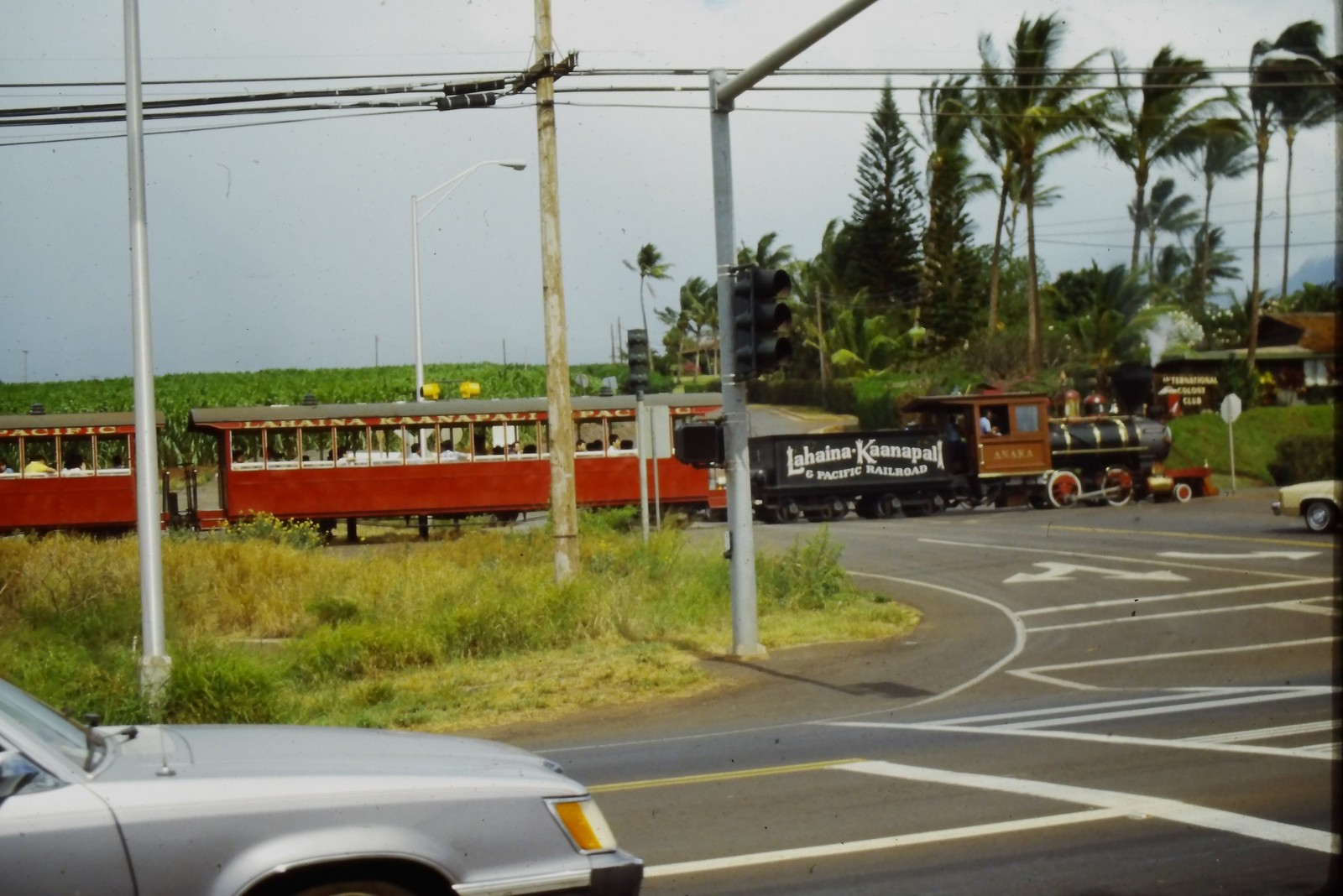 c1980\'s Ektachrome 35mm Slide Lahaina Kaanapali Pacific Railroad Train Hawaii c1980\'s Ektachrome 35mm Slide Lahaina Kaanapali Pacific Railroad Train Hawaii