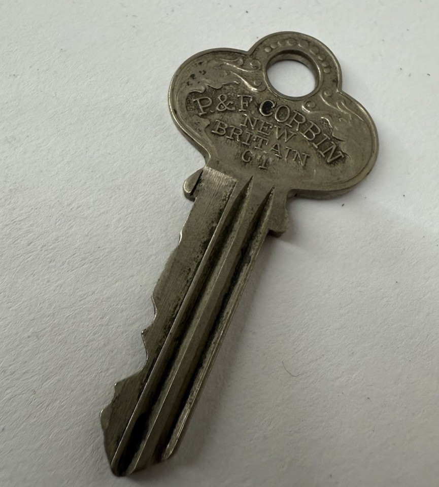 Vintage Antique P.F. Corbin Key Very Detailed