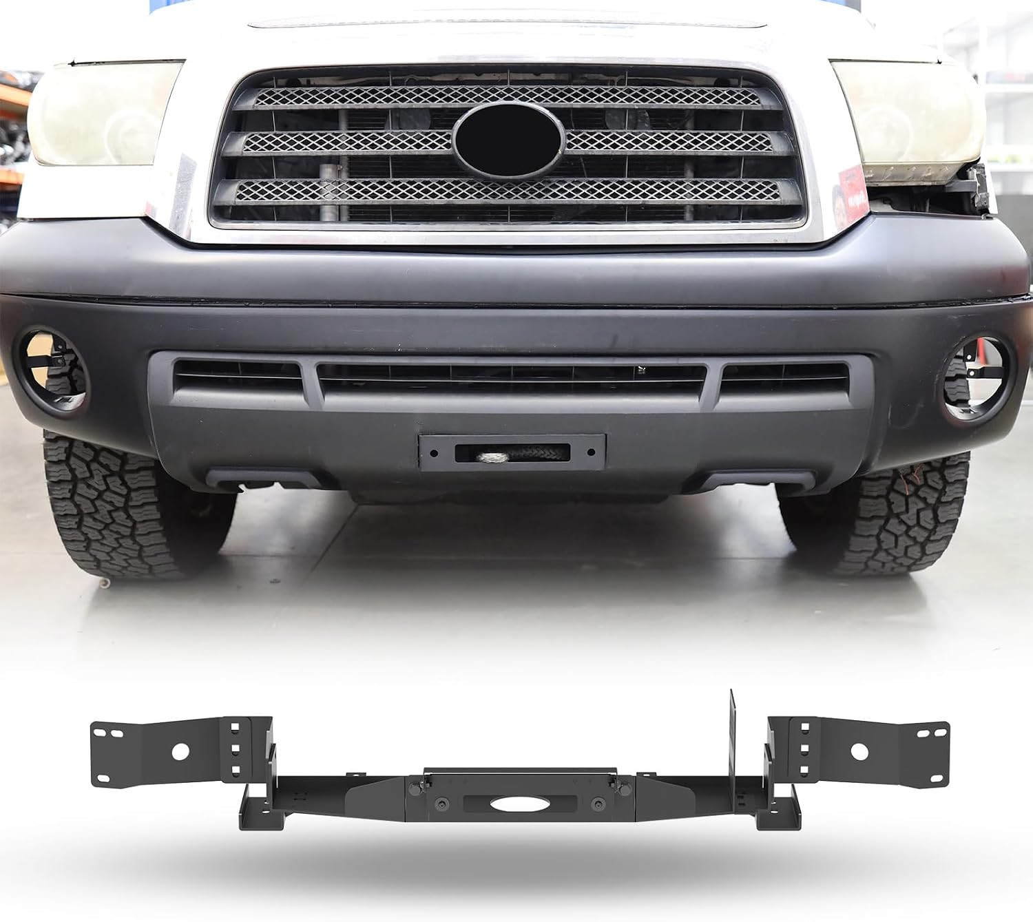 Winch Mount Plate for Toyota Tundra 2007-2013 Front Bumper Winch Mounting Bracke