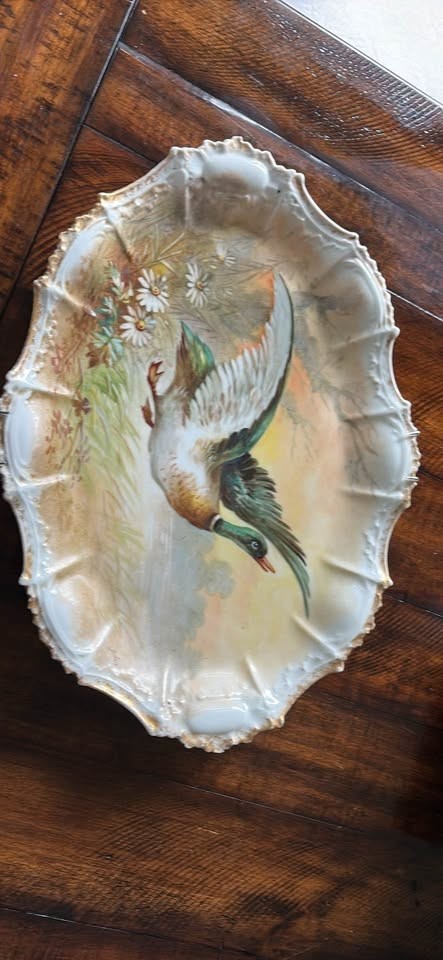 11 pcs Set Antique ELITE Limoges Hand Painted Porcelain Game Bird Plates/Platter