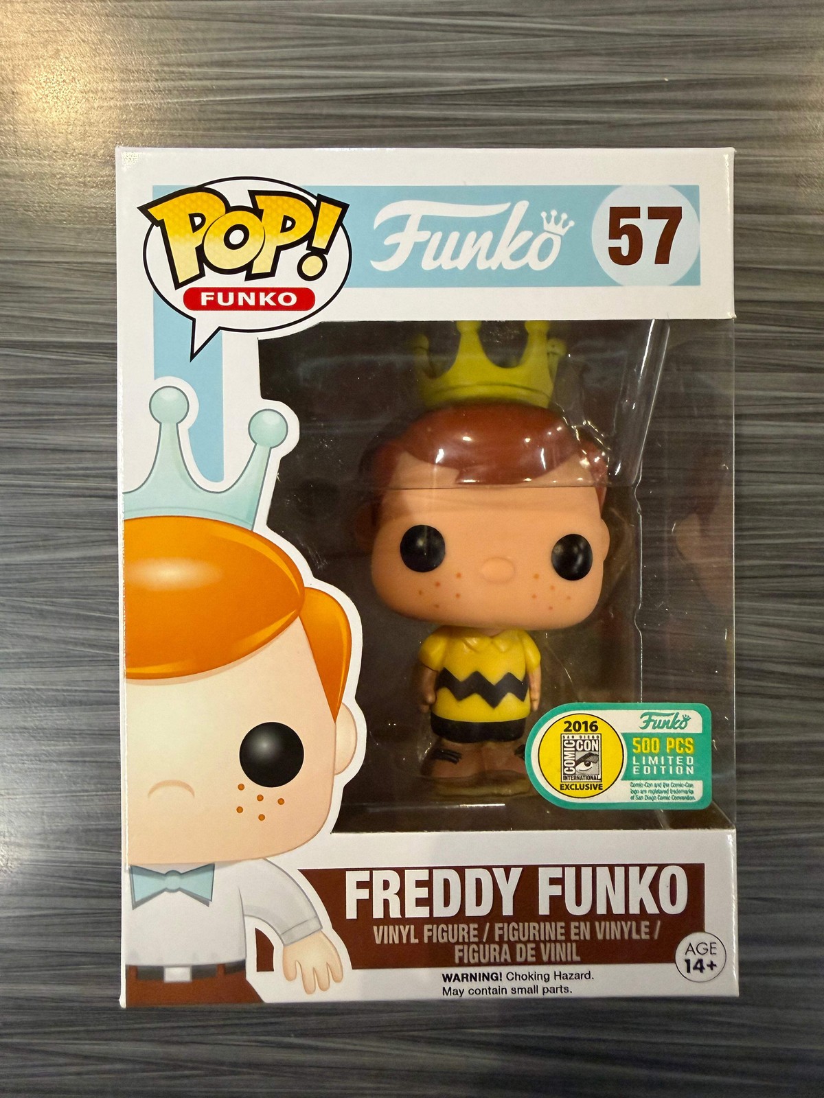 Funko POP Funko: Freddy Funko As Charlie Brown (2016 SDCC)(500 PCS)(Damaged Box