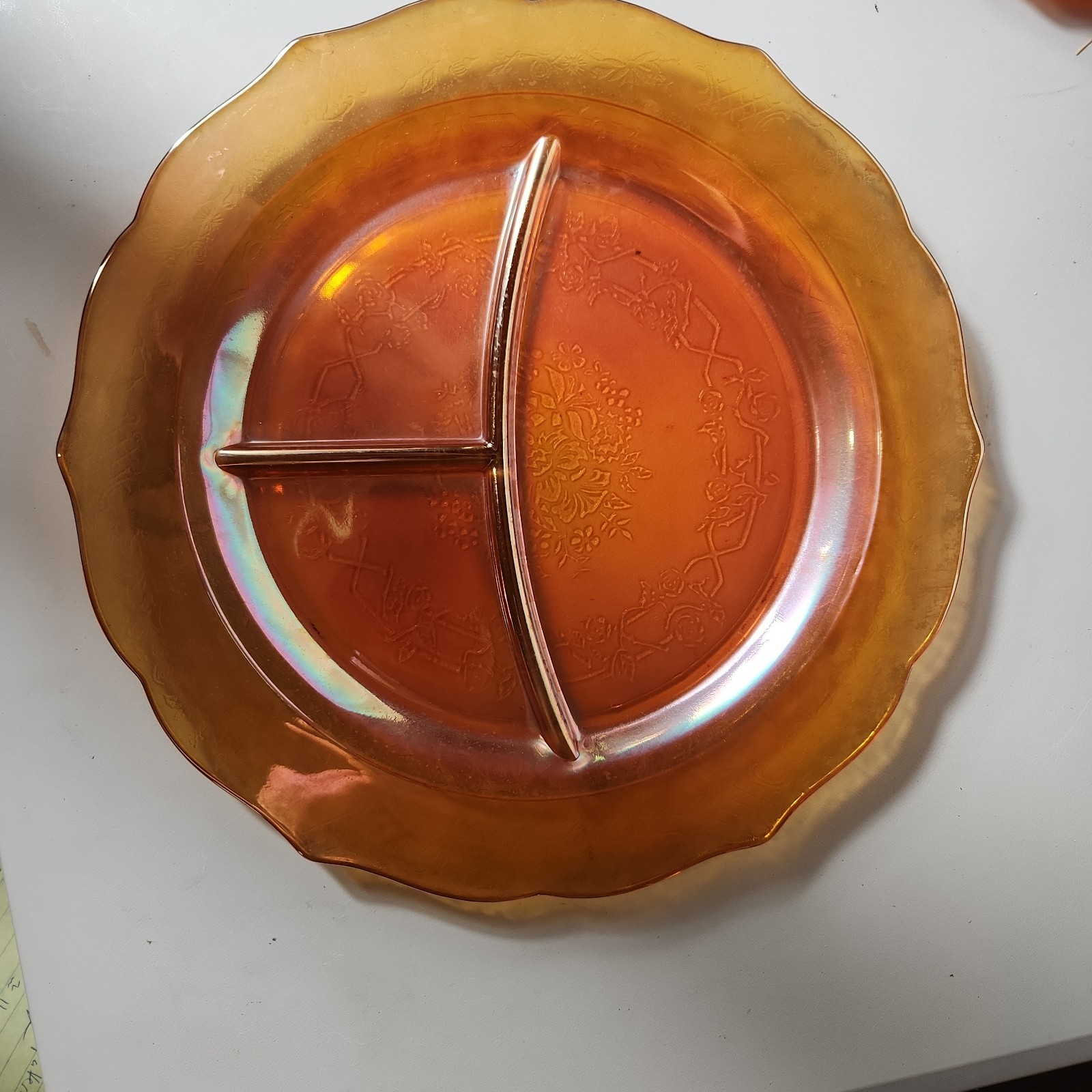 Federal Normandie Marigold Carnival Depression Glass Iridescent By the Piece