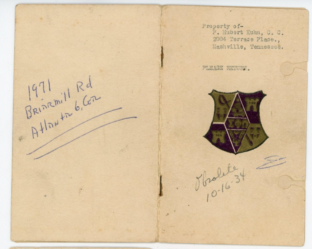 1916 Sigma Phi Omega Fraternity Constitution Tennessee F130