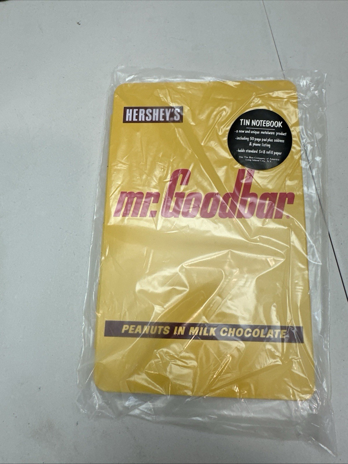 VINTAGE Hershey’s Branded Mr. Goodbar Tin Box Notebook, Address & Phone Book VINTAGE Hershey’s Branded Mr. Goodbar Tin Box Notebook, Address & Phone Book