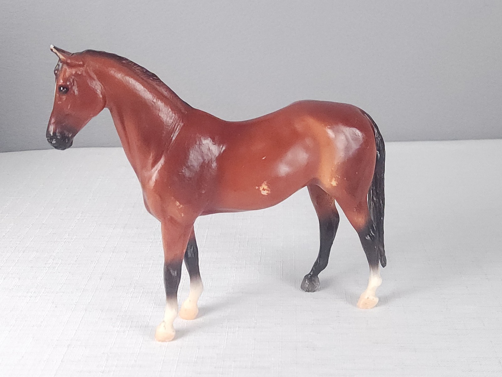 Retired Classic Breyer Horse #62033 Blood Bay Warmblood Foal Set Jet Run Mold