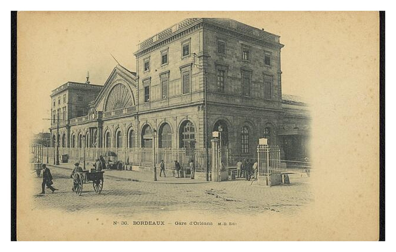 Bordeaux Gare d'Orleans Standard Postcard Bordeaux Gare d'Orleans Standard Postcard