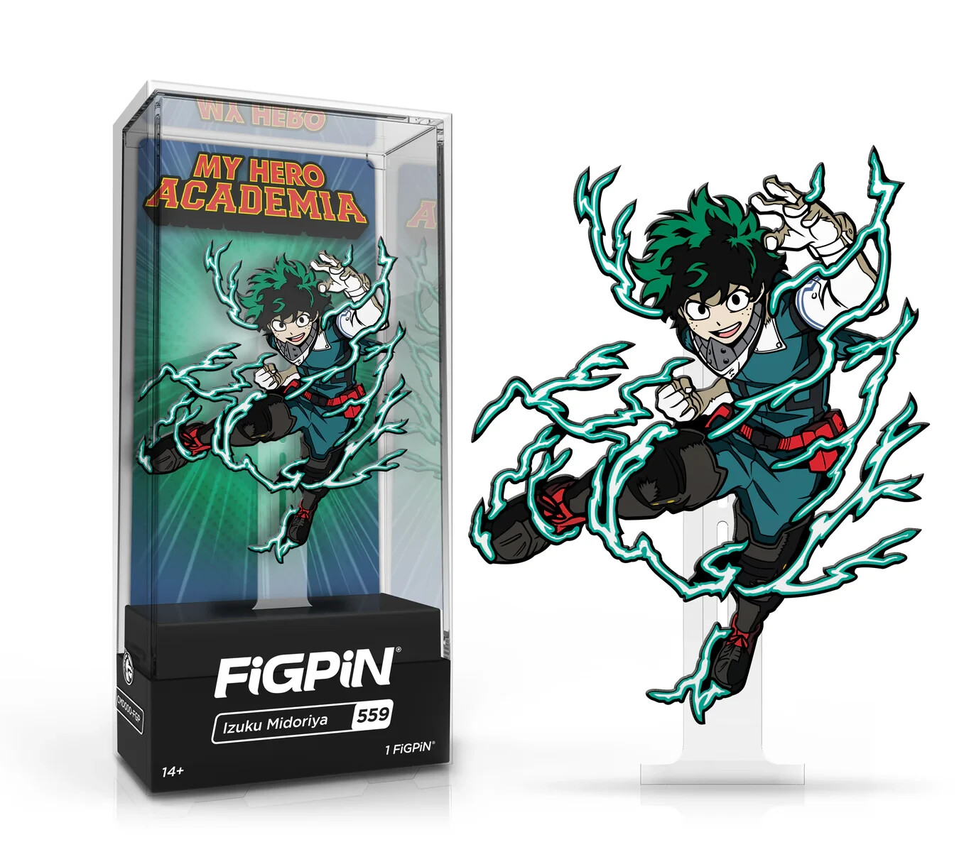 My Hero Academia: FiGPiN Enamel Pin Izuku Midoriya (Action Pose) [559] NEW