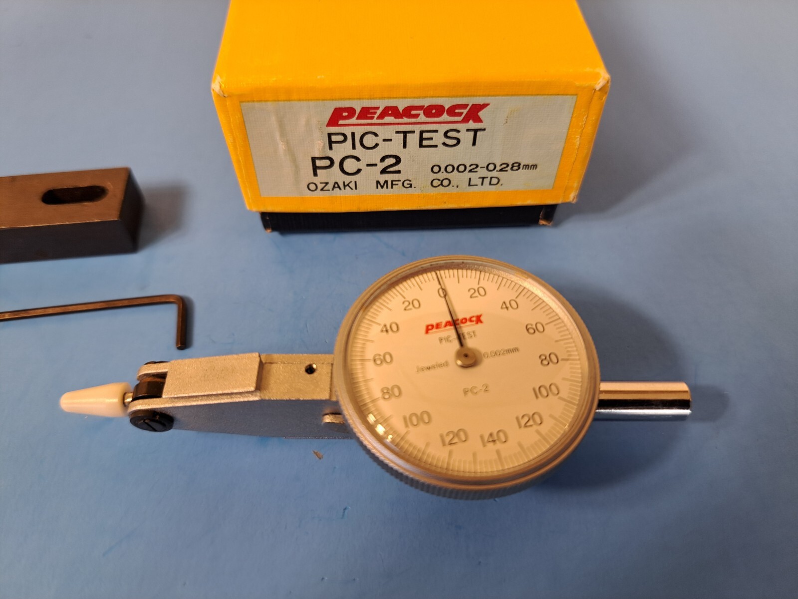 Vintage Peacock Pic-Test PC-2 0.002-0.28mm Test Indicator - Ozaki Mfg Co - Japan
