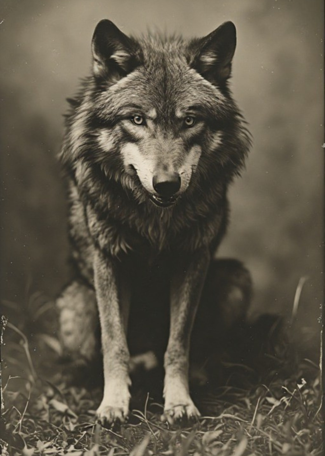  Gray Wolf Photo Wildlife Portrait 4x6 Print 