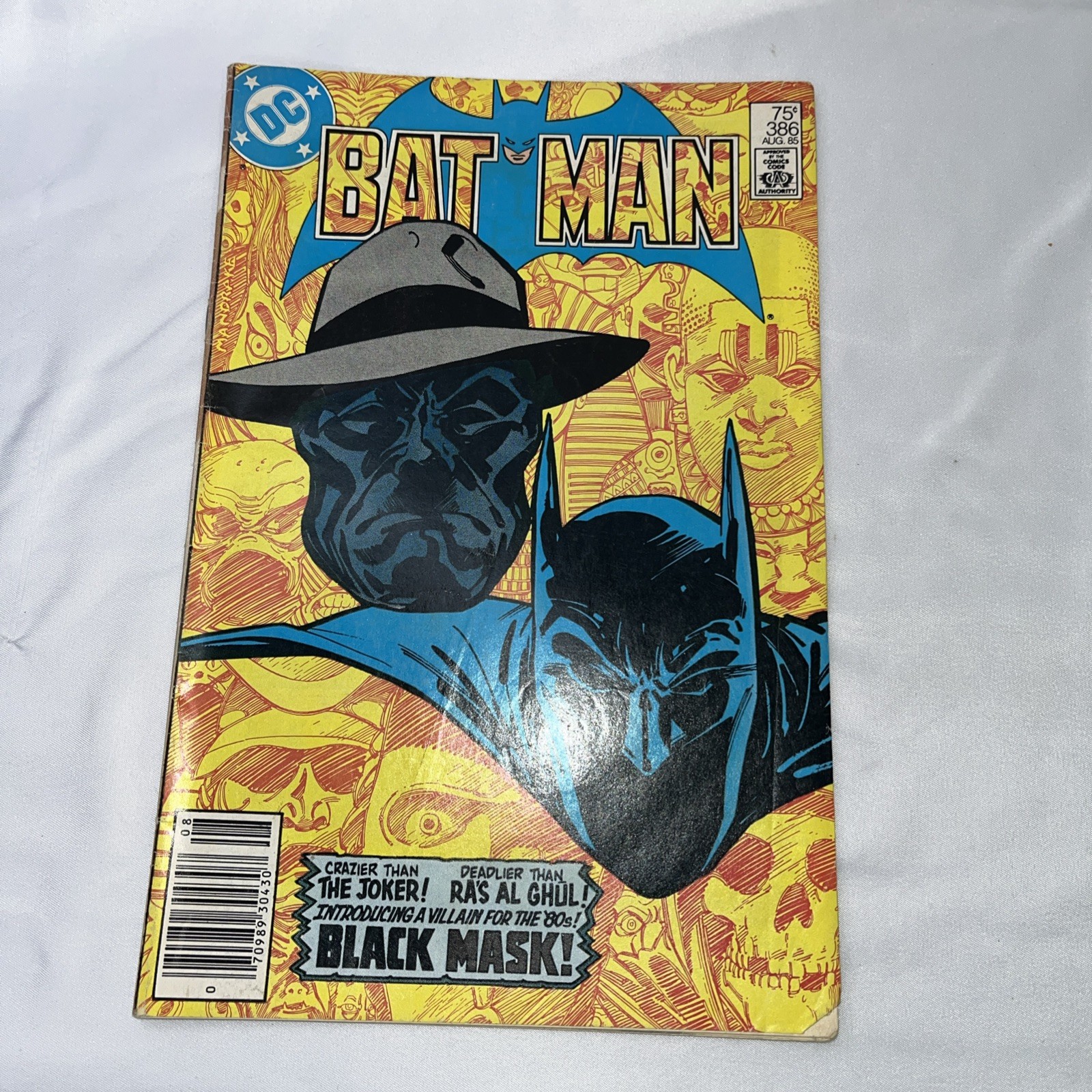 Batman #386 KEY 1st APP Black Mask Roman Sionis Tom Mandrake 1985 Batman #386 KEY 1st APP Black Mask Roman Sionis Tom Mandrake 1985