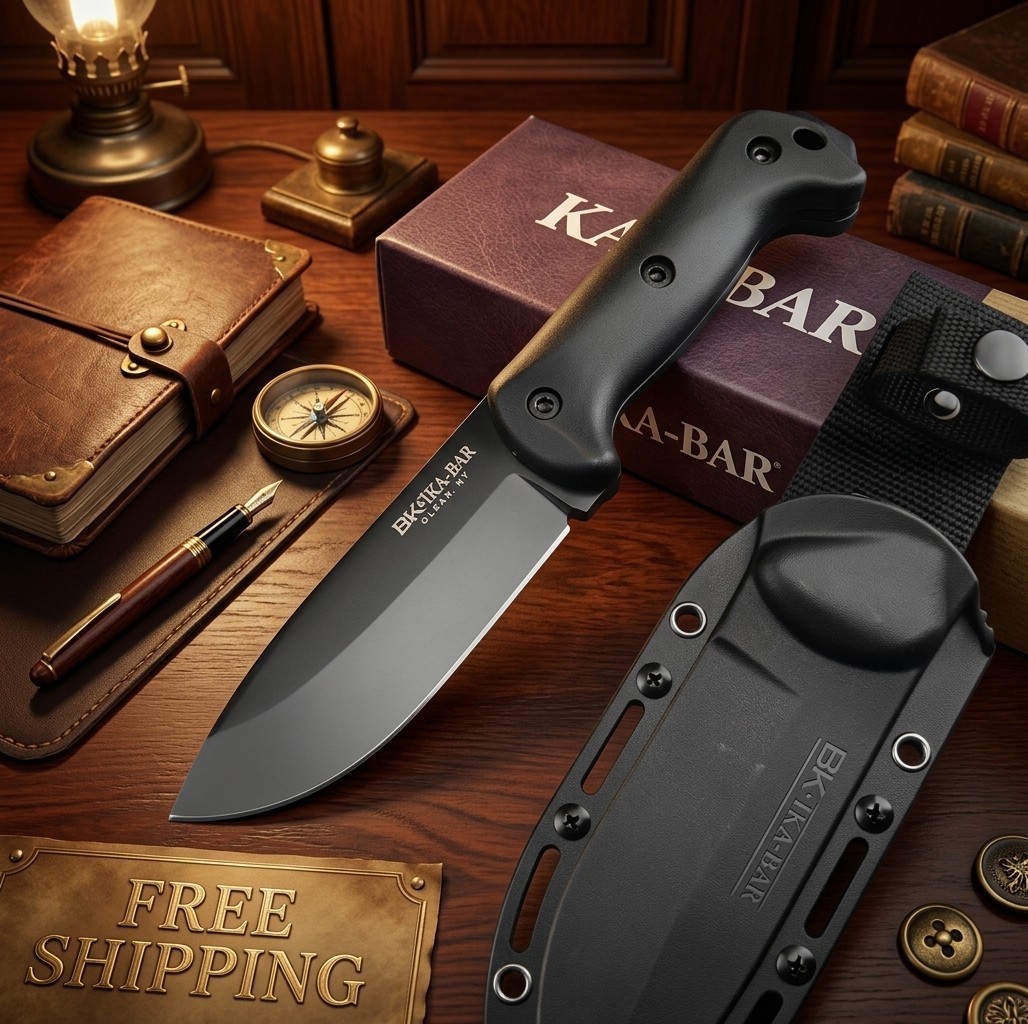 KaBar BK2 Becker Camp Companion Knife with Sheath