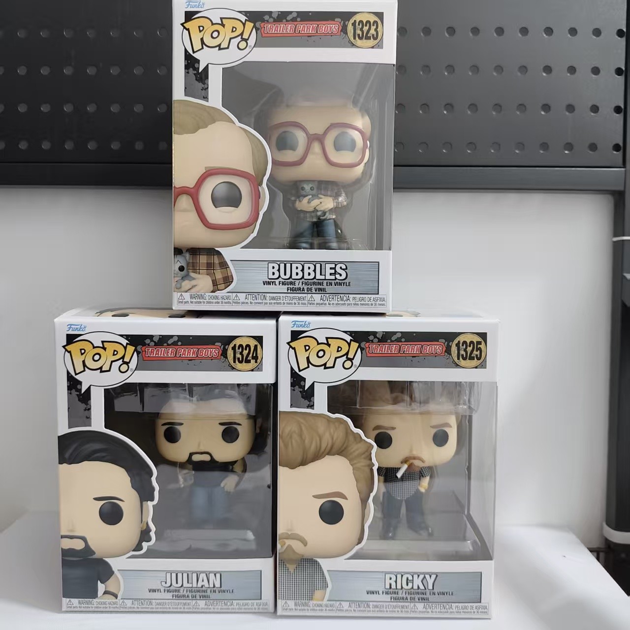 3PC Funko Pop Trailer Park Boys Set Bubbles 1323 Julian 1324 Ricky 1325 in BOX