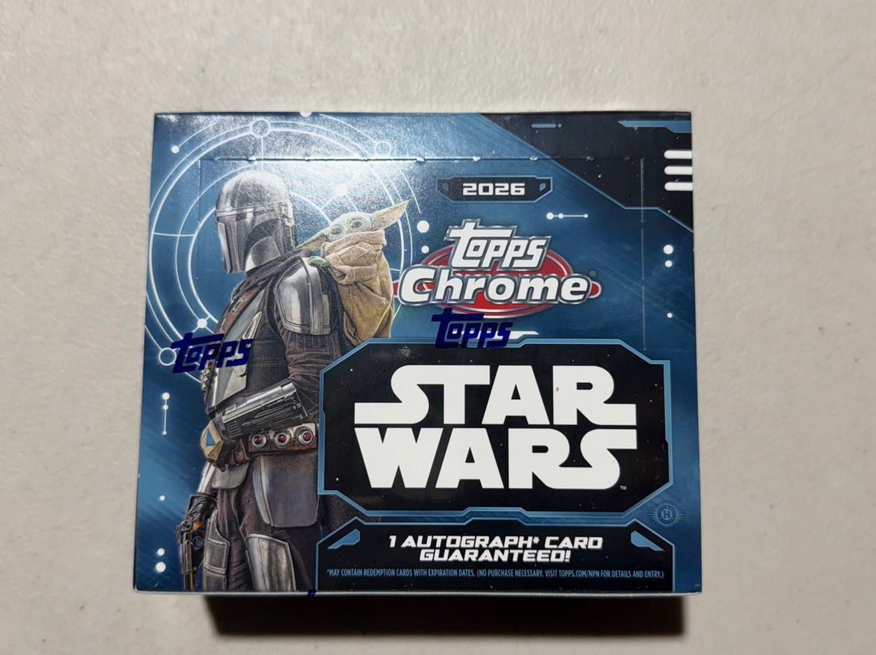 Topps 2026 Topps Chrome Star Wars Hobby Box - Sealed In hand Topps 2026 Topps Chrome Star Wars Hobby Box - Sealed In hand
