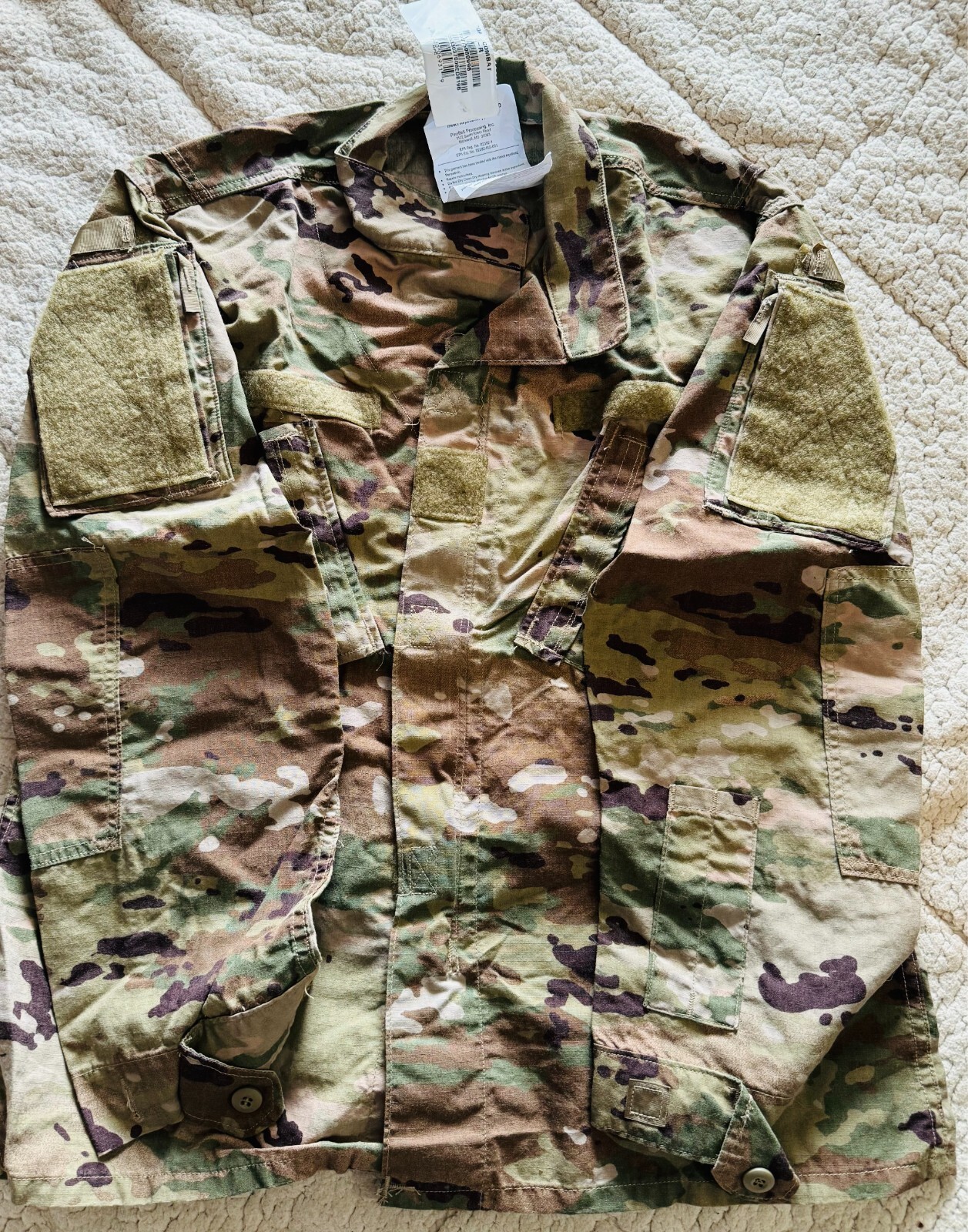 NEW/wTAGS USAF MILITARY PERIMITER INSECT GUARD REPELLANT CAMO JACKET SZ LG REG