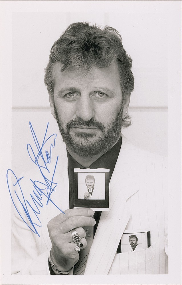Ringo Starr 8x10 Photo Reprint Beatles Drummer Facsimile Autograph Wall Art