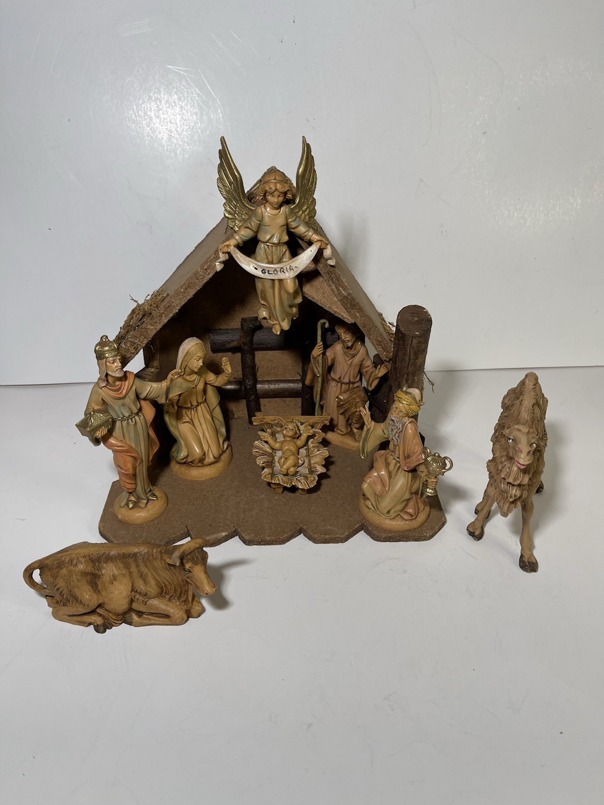 FONTANINI By Roman Nativity Set Depose 1983 1987 & 1990s Christmas Italy 8pc Set