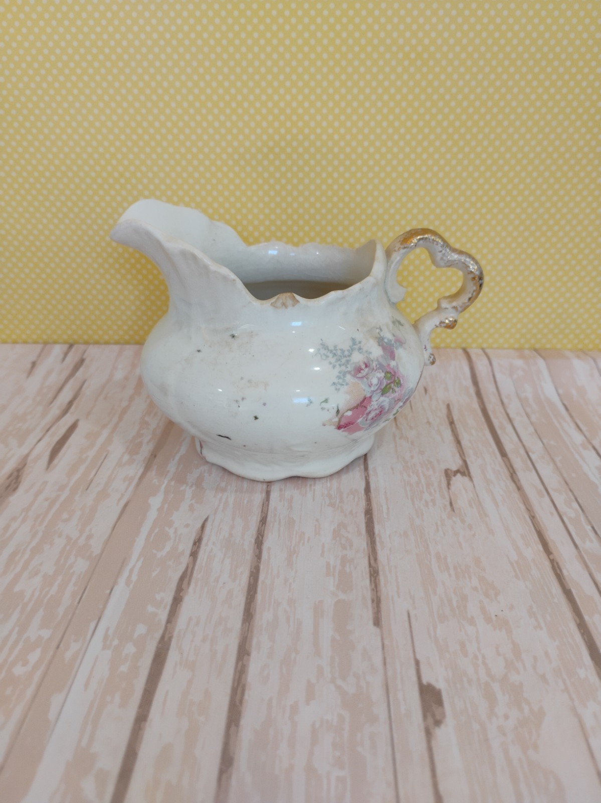 Antique Taylor Smith And Taylor, Chester W.V, Creamer Pitcher 3\ Antique Taylor Smith And Taylor, Chester W.V, Creamer Pitcher 3\