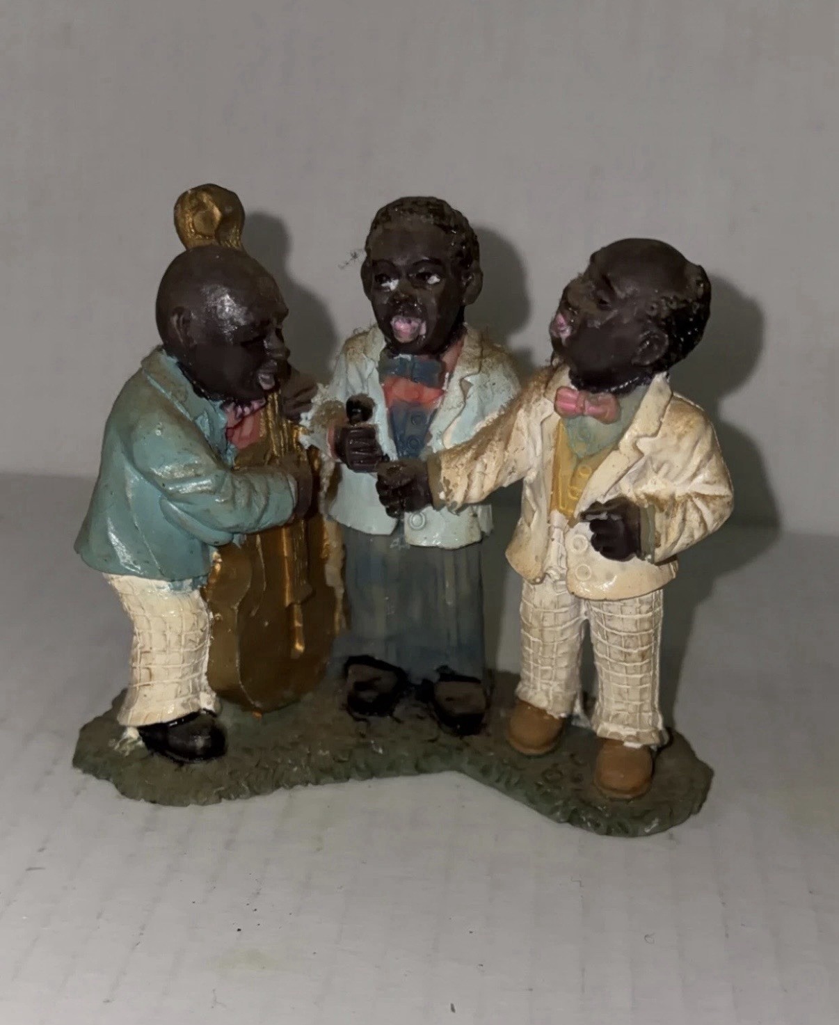 RARE Vintage African American Jazz Musicians Singers Black Figurine