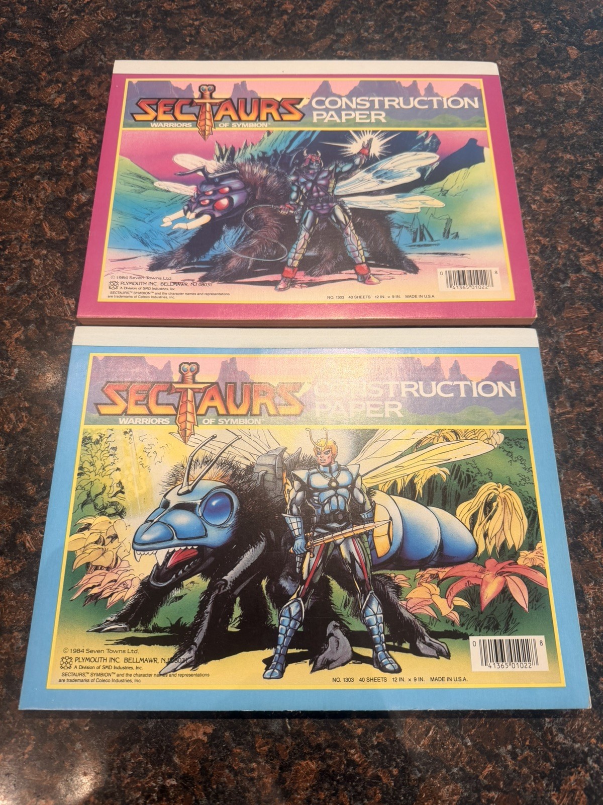Vintage 1984 Sectaurs Warriors of Symbion Construction Paper NEW UNUSED 