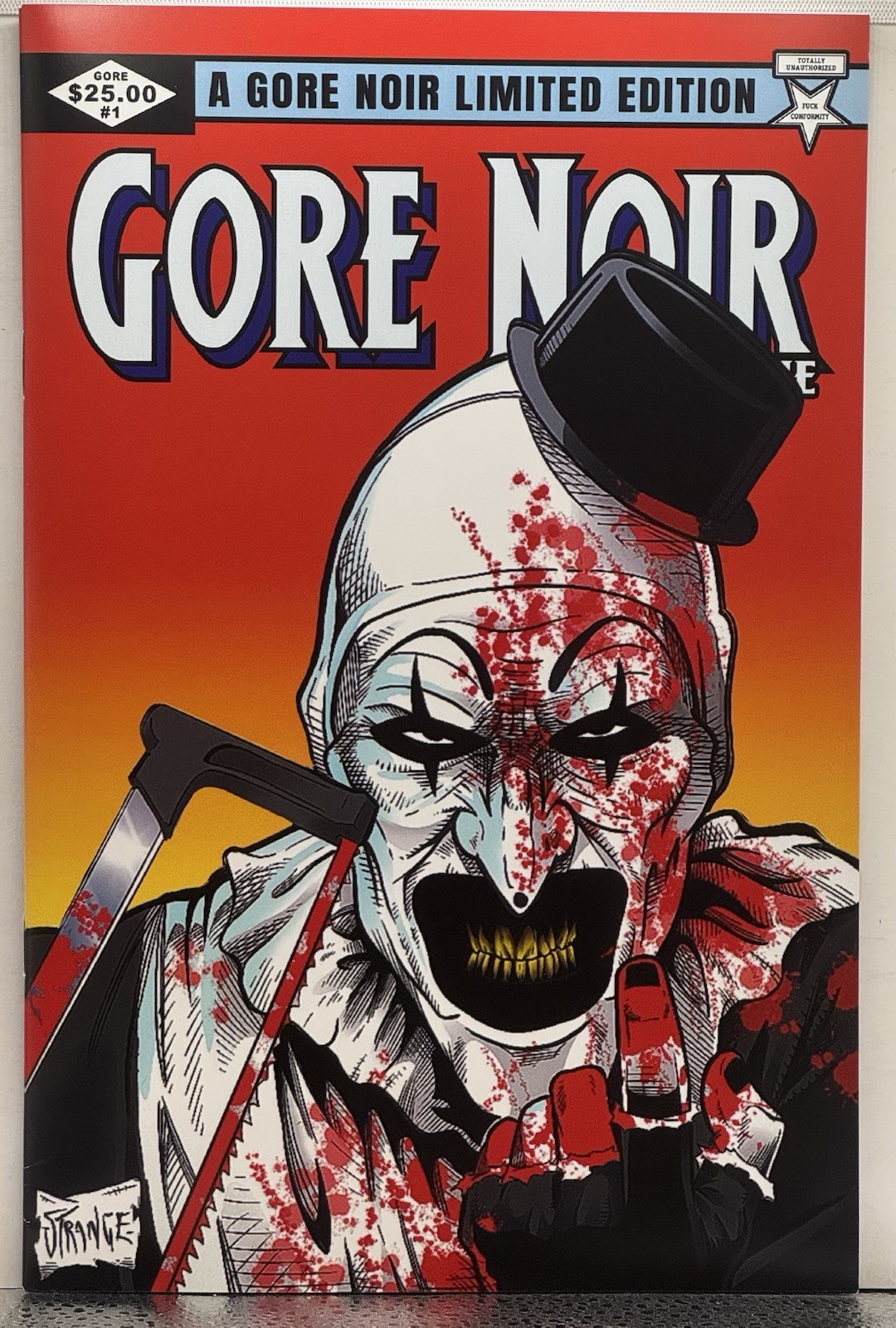 Gore Noir Terrifier Bloody Wolverine Cover Art The Clown Horror Comic Magazine 