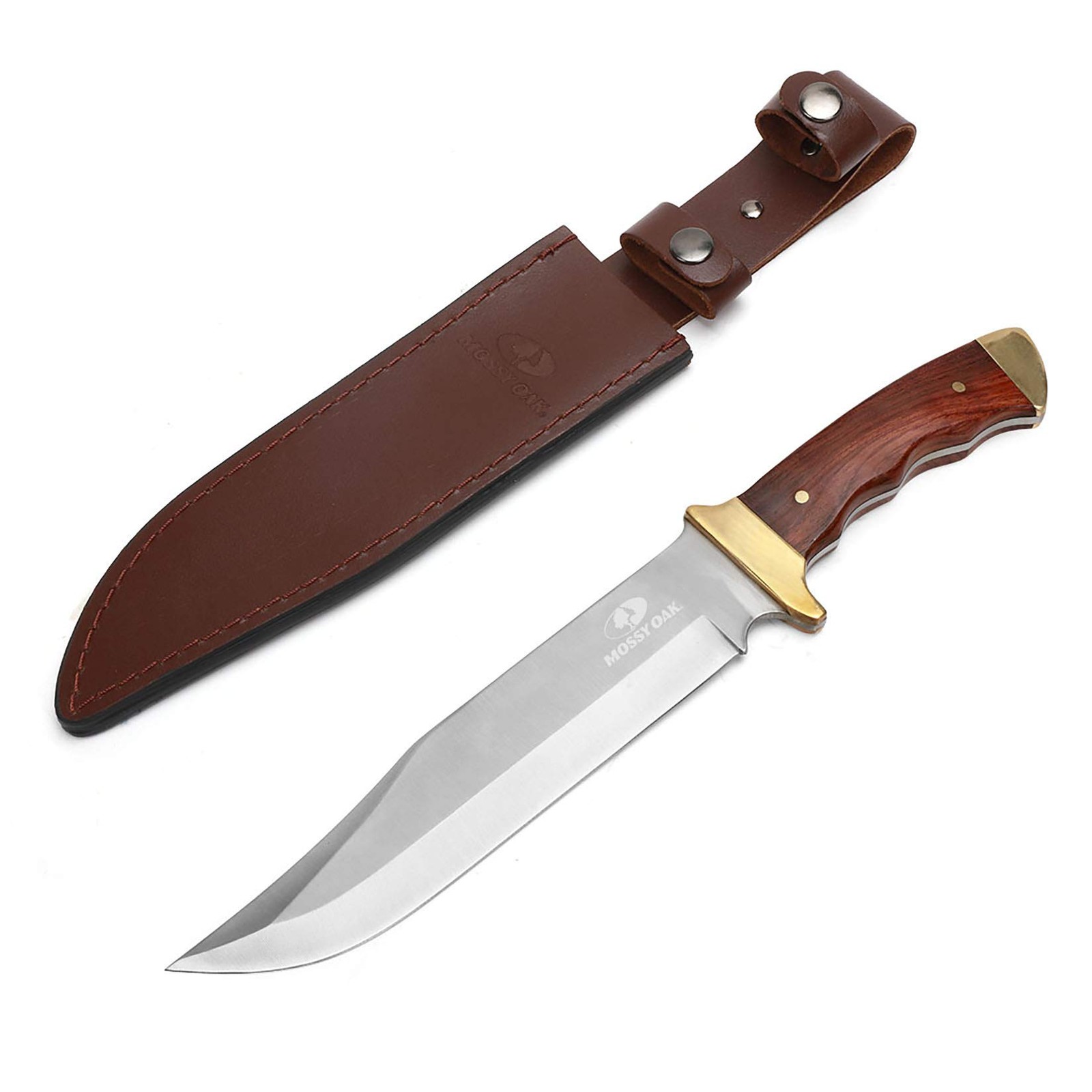 14-inch Bowie Knife, Wood Handle, Hunting Knife
